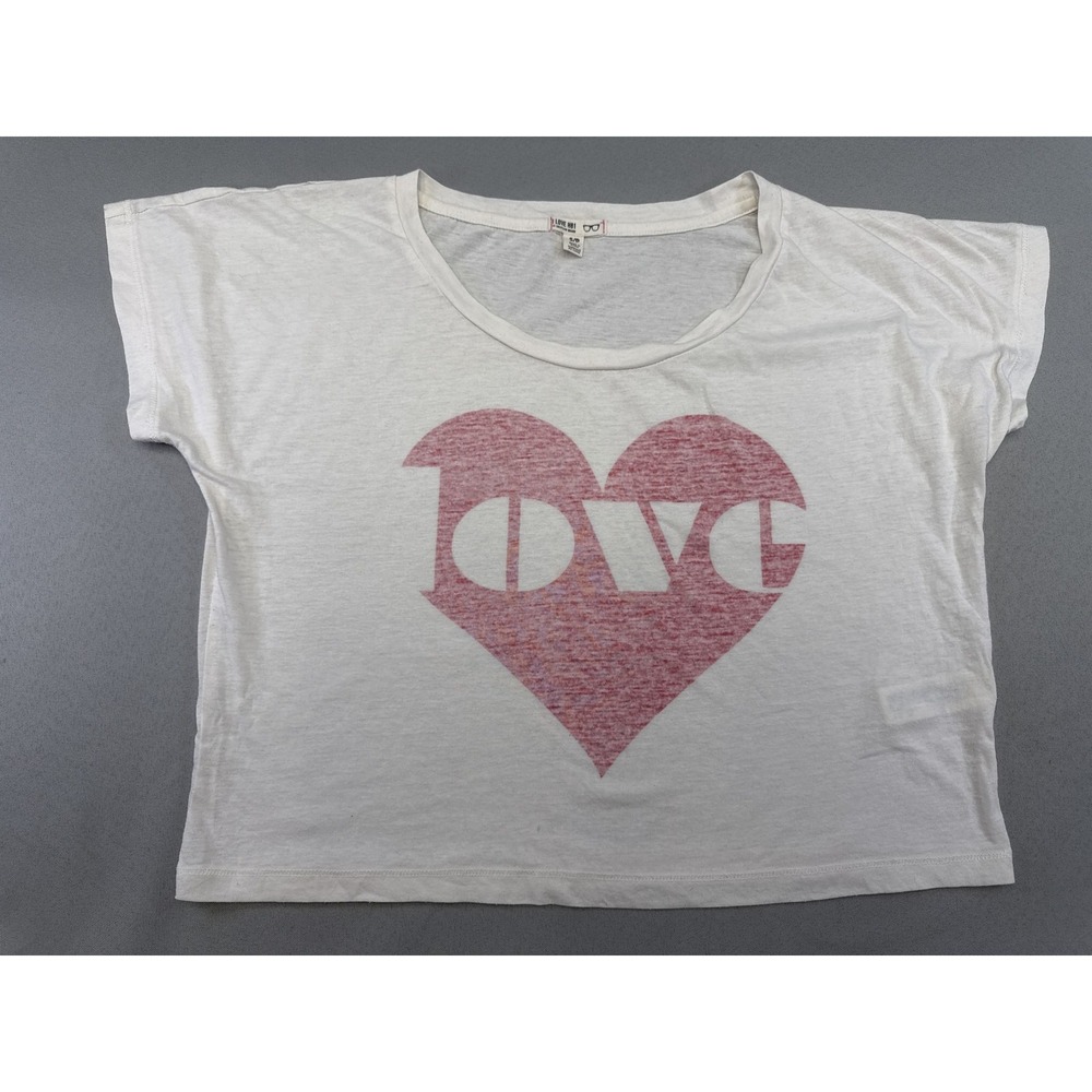 LOVE H81 Graphic Tee S S/P White Cotton Short Sleeve Crewneck Regular Fit